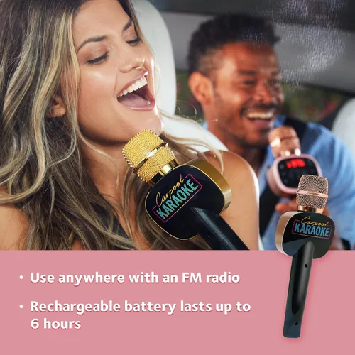 Vista 9 de Máquina de Karaoke para Compartir Viaje para Niños y Adultos, Micrófono de Karaoke Inalámbrico y Bluetooth Carpool Karaoke The Mic 2.0 - con Efectos