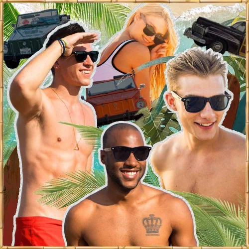 Vista 6 de Woodies Gafas de sol de madera polarizadas con funda de sol de bambú para hombres y mujeres, protección 100% UVAUVB