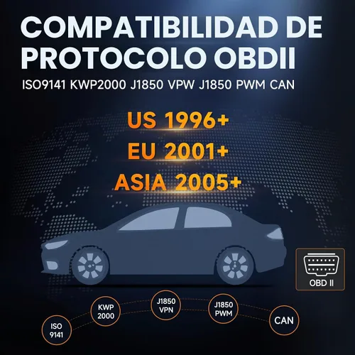 Vista 8 de FOXWELL NT301 Plus 2 en 1 OBD2 escáner y probador de batería de coche de 12