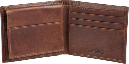 Vista 4 de Levi's Cartera de pasaporte de bloqueo RFID para hombre