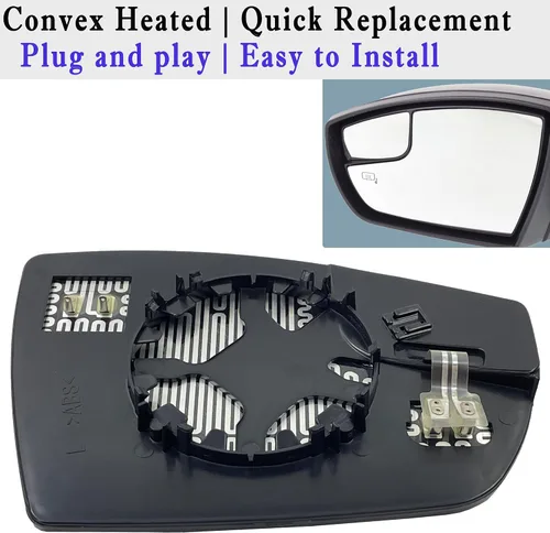 Vista 4 de Espejo calefactable para el lado del conductor Escape compatible con Ford Escape 2013-2016, C-Max 2013-2018 CJ5Z17K707F