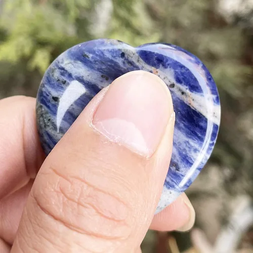 Vista 4 de Corazón amor cristal pulgar preocupación piedra bolsillo piedra piedra piedra palmera para terapia de ansiedad, geometría, chakra, curación reiki