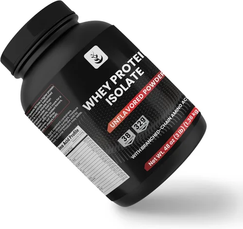 Vista 4 de PURE ORIGINAL INGREDIENTS Aislado de proteína de suero de leche, 3 libras, instantáneo, sin sabor