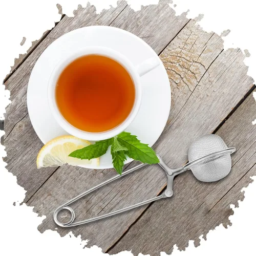 Vista 7 de Yinder 36 unidades de infusor de té a presión coladores más empinados para soporte de filtro de té suelto, pinzas y pinzas de metal más empinado