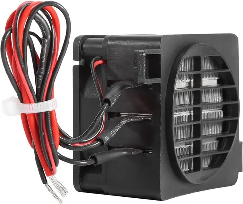 Vista 4 de Calentador de aire PTC, calentador de ventilador de automóvil de 100 W, 12 V, temperatura constante, calentador de ventilador eléctrico
