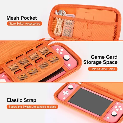 Vista 3 de innoAura Switch Lite Case 17 in 1 Switch Lite Accessories Bundle with Switch Lite Carrying Case, Switch Game Case, Switch Lite Screen Protector