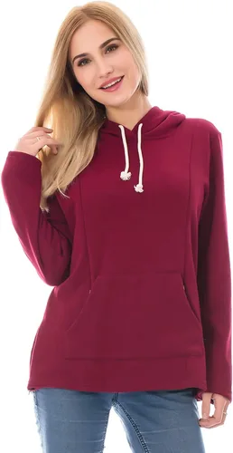 Vista 61 de Bearsland - Sudadera de lactancia y maternidad para mujer, con bolsillos y capucha