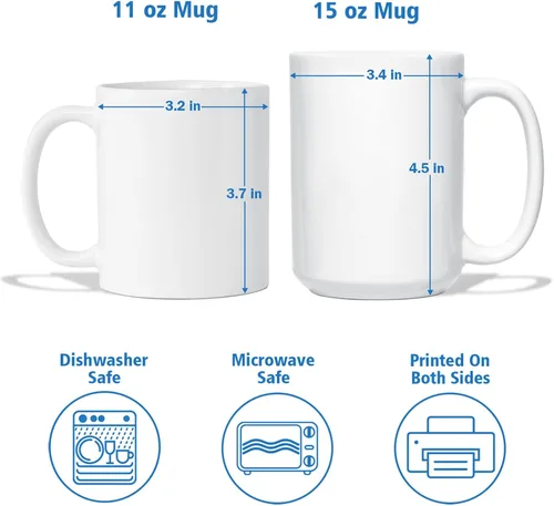 Vista 7 de Taza de cerámica blanca personalizada con nombre "A Day Without Math Is Like Just Kidding I Have No Idea", taza de café personalizada