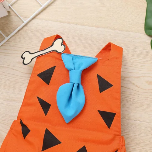 Vista 4 de IMEKIS Newborn Baby Caveman Costume 1st Birthday Outfit Romper Halloween Cosplay Cake Smash Photo Shoot for Boys Girls