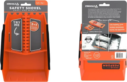 Vista 2 de Stayhold Pala compacta multiusos y herramienta de nieve para automóvil, SUV, camiones y barcos