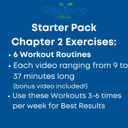 Vista 5 de Grow Young Fitness Paquete de iniciación de ejercicio para personas mayores - Entrenamientos de bajo impacto desde casa - DVD de entrenamiento