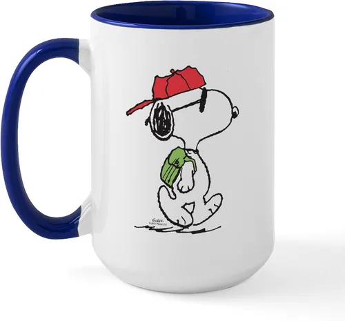 Vista 65 de CafePress SNOOPY Joe Cool - Taza de café de cerámica (15.0 fl oz)