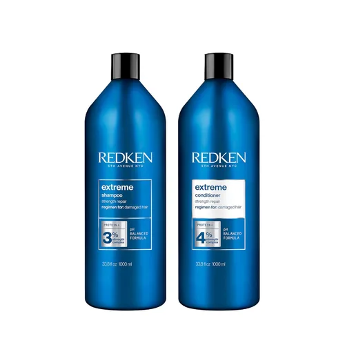 Vista 9 de Redken Extreme Shampoo & Conditioner Set For Damaged Hair - Strengthens Hair and Repairs Breakage, Infused With Proteins, 10.1 Fl Oz (Pack of 2)