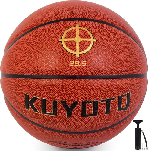 Vista 19 de KUYOTQ Kids Toddler Youth Adult Size 3/4/5/6/7 Basketball 22/25.5/27.5/28.5/29.5" Thickened Rubber or Faux Leather Indoor Outdoor Basketball for
