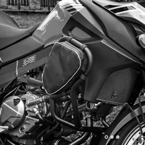 Vista 3 de Para V-Strom 650 DL650 DL1000 VSTROM650 VSTROM1000 Accesorios Moto Marcos Crash Bars Bumper Impermeable Bolsa Reparación Herramienta Bolsas