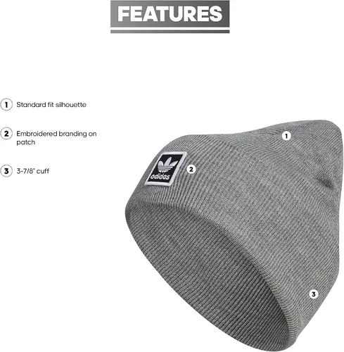 Vista 2 de adidas Unisex-Adult Tall Utility Cuff Beanie