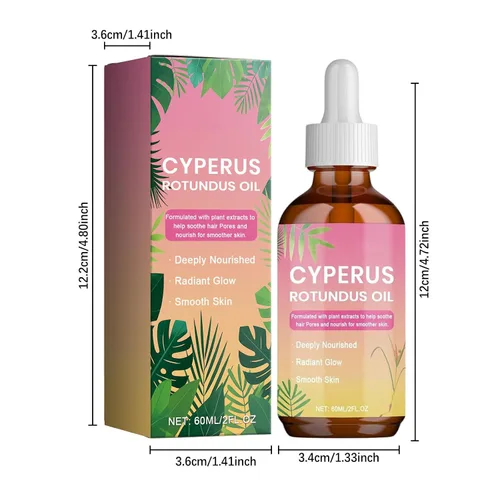 Vista 5 de 60ml Cyperus Rotundus Oil, Natural Hair Growth Inhibitor for Women & Men, Smooth Skin Body Oil After Shaving or Waxing, Safe for Face, Legs