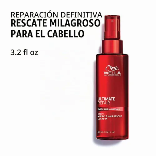 Vista 8 de Wella Professionals ULTIMATE REPAIR Shampoo, Conditioner, and Miracle Hair Rescue Luxury Leave-In Treatment Bundle