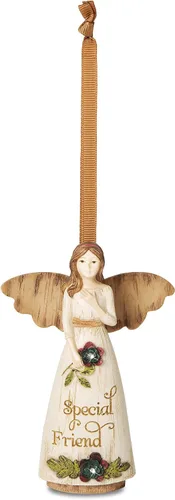 Vista 12 de Pavilion Gift Company Simple Spirits 41007 - Figura decorativa (7.5 pulgadas), color blanco, verde, bronceado