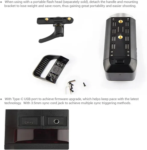 Vista 9 de Godox AD400Pro Witstro - Flash para exteriores todo en uno