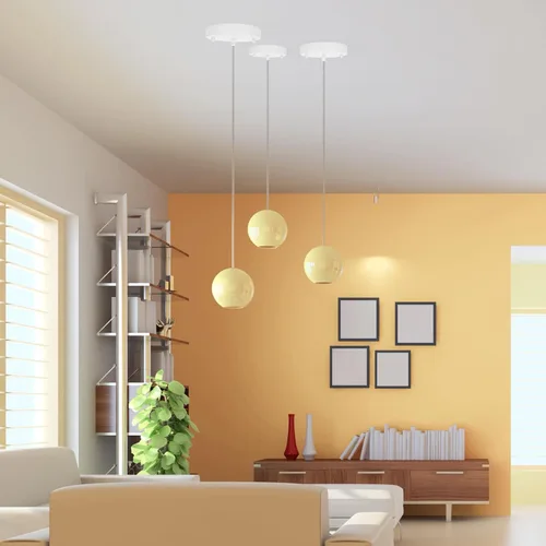 Vista 5 de Sangle Sopffy - Kit de toldo de luz colgante, kit de toldo de iluminación de techo de 5 1/8 pulgadas con todos los accesorios de montaje, cubierta