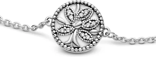 Vista 4 de PANDORA Jewelry - Pulsera de circonita cúbica con diseño de árbol genealógico brillante en plata de ley Metal Esmalte