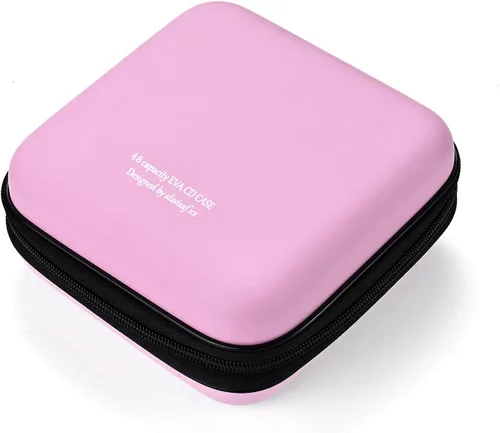 Vista 12 de LIOVODE Funda para DVD, estuche de CD EVA, organizador de almacenamiento, portátil, protector de DVD, soporte para billetera para coche CD Holder