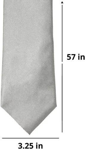 Vista 467 de tiemart Corbata de color sólido para hombre Longitud estándar