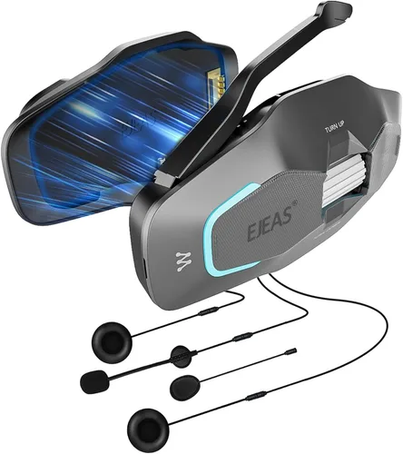 Vista 12 de SolaMr X10 Auriculares Bluetooth para Casco de Motocicleta Altavoces Audífonos, Intercomunicador para Casco de Esquí Sistema de Comunicación