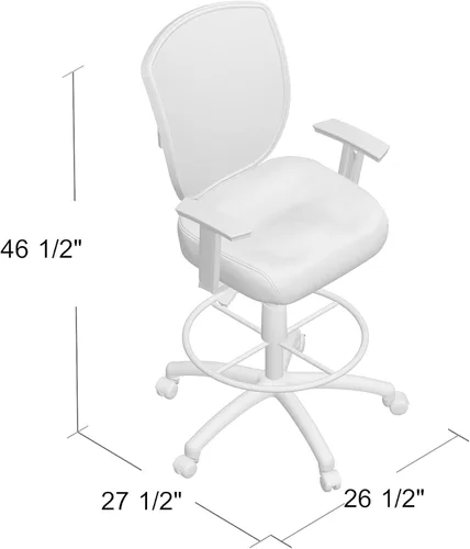 Vista 3 de Boss Office Products Taburete de redacción de contrato B16021