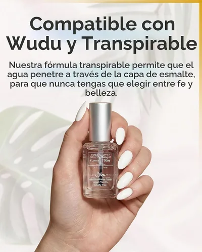 Vista 5 de Esmalte de uñas con certificado Halal de Karma - Verdaderamente transpirable, libre de crueldad animal y vegano - Esmalte de uñas permeable al
