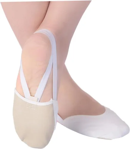 Vista 9 de Healeved 2 tenis de lona para mujer, zapatos de ballet líricos, zapatos de ballet para mujer, contemporáneos de ballet, tangas de pie, zapatos