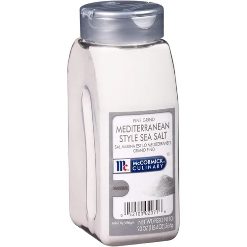 Vista 9 de McCormick Culinary Sal marina mediterránea con especias, 13 onzas, un recipiente de 13 onzas de sal marina mediterránea especiada con ajo, albahaca
