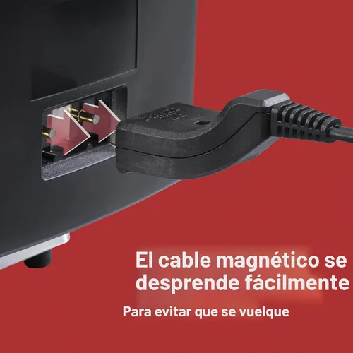 Vista 6 de Hamilton Beach 35032 Freidora eléctrica de estilo profesional, cesta de freír con ganchos, 1500 vatios, 3 litros, acero inoxidable Capacidad
