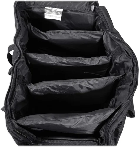 Vista 8 de Rockville RockWedge LED Bundle: (10) luces par inalámbricas DMX recargables RGBWA UV de 54 W, (2) bolsas de viaje acolchadas RLB30 para luces