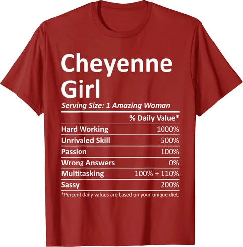 Vista 20 de CHEYENNE GIRL WY WYOMING - Camiseta divertida de regalo de City Home Roots USA, Negro, S