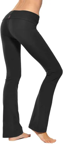 Vista 2 de Hardtail Roll Down Boot Leg Pantalones de yoga (x-S) Negro, Negro