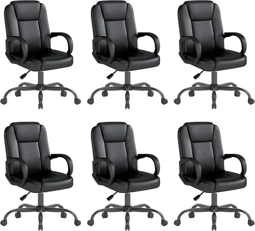 Vista 13 de Silla de oficina ejecutiva, cómodas sillas ergonómicas de escritorio para computadora con reposabrazos abatibles, soporte lumbar, respaldo alto