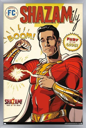 Vista 10 de Trends International DC Comics Movie Shazam! Fury of the Gods - Póster de pared de cómic, 22.4 pulgadas de largo x 14.7 pulgadas, versión enmarcada