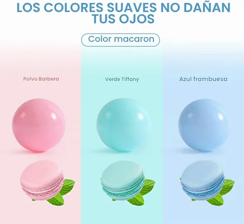 Vista 6 de TRENDBOX 100 piezas Bolas de Piscina de Bolas Macaron Bolas de Plástico para Piscina de Bolas Corralito de Juegos Bebés Niños Niñas Fiestas