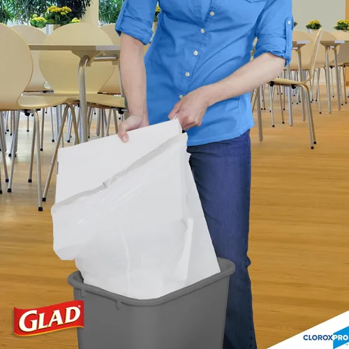Vista 6 de Glad bolsas de basura con cordón grandes para cocina, 13 galones, 100 unidades (paquete de 4). Unscented, Rip and Tear Resistant, Reinforced