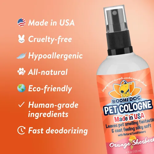 Vista 5 de Bodhi Dog Premium Dog Cologne - Deodorizing Dog Perfume & Conditioner for Dogs & Cats - Natural Long Lasting Spray for Pets - Gentle & Safe Formula