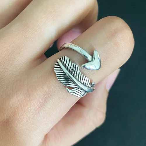 Vista 43 de Anillos de banda ancha de plata de ley 925 vintage hechos a mano para mujeres/hombres, anillo ajustable para el pulgar