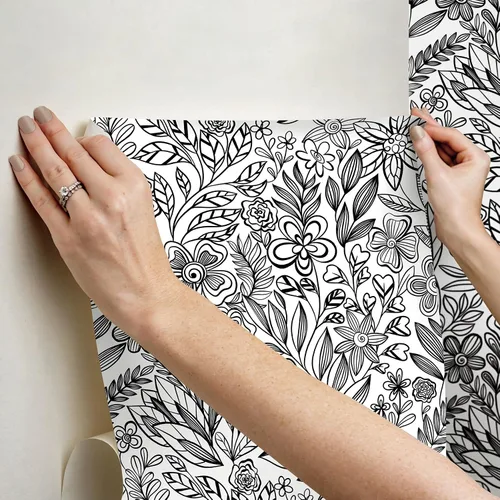 Vista 9 de Packed Party Garden Simply Stated Florals - Papel tapiz para despegar y pegar, PP4709