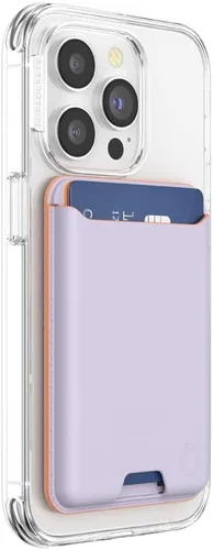 Vista 3 de PopSockets Softgoods - Cartera de teléfono con agarre expandible y anillo adaptador para MagSafe, soporte para tarjetas de teléfono, compatible