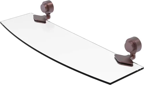 Vista 20 de Allied Brass 433/18 Venus Collection - Estantería de cristal de 18 pulgadas, bronce aceitado Oil Rubbed Bronze