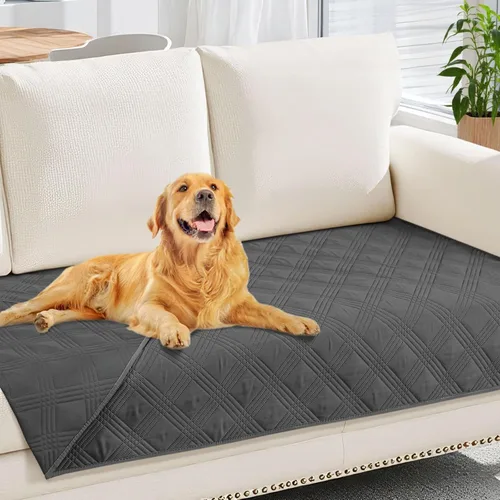 Vista 76 de hyha - Manta impermeable para cama de perro, mantas suaves para mascotas, funda impermeable para sofá para perros, fundas reversibles lavables