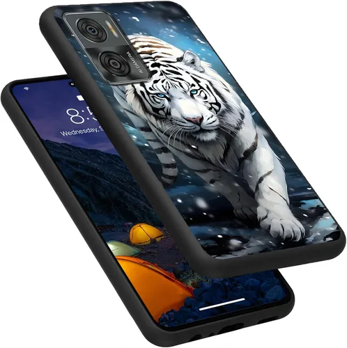 Vista 75 de Funda para Motorola Moto G Play 4G 2024, delgada y ligera, de silicona de TPU suave, color negro, ultrafina, para Motorola Moto G Play 4G 2024, Art