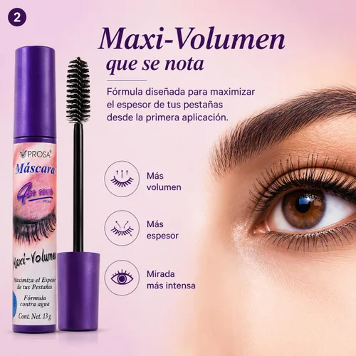 Vista 2 de Prosa 4 EN 1 Máscara Maxi-Volumen de Prosa