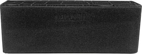 Vista 6 de Dacasso Tarjetero de piel con relieve de cocodrilo negro